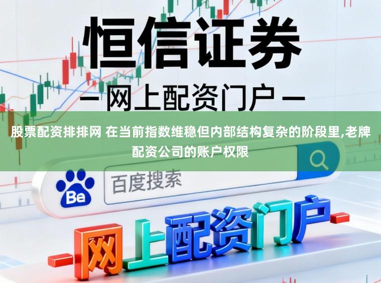 股票配资排排网 在当前指数维稳但内部结构复杂的阶段里，老牌配资公司的账户权限